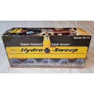 Dazey Hydro Sweep Water Powered Super Broom Outdoor Driveway Walkway Cleaner NOS